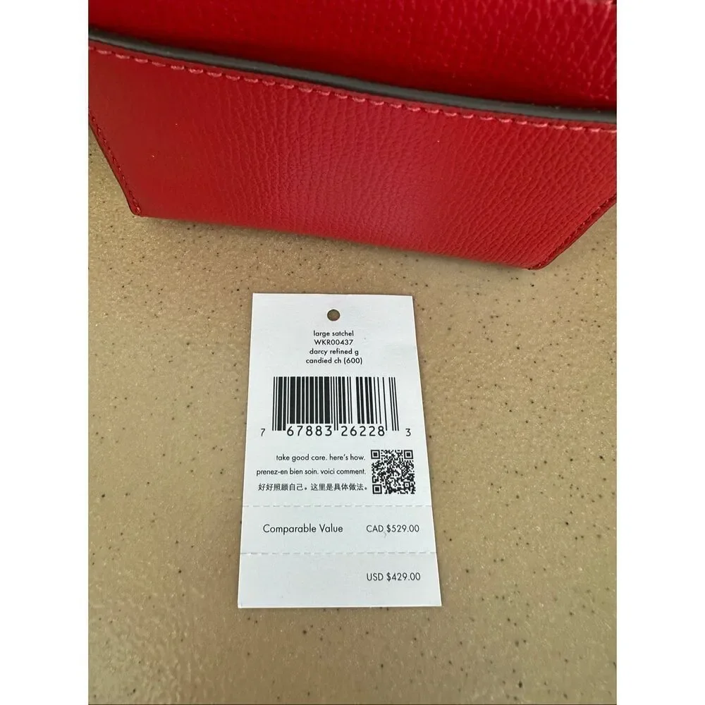 Kate Spade New York Darcy Large Satchel and Refined Grain Small Zip Cardcase in